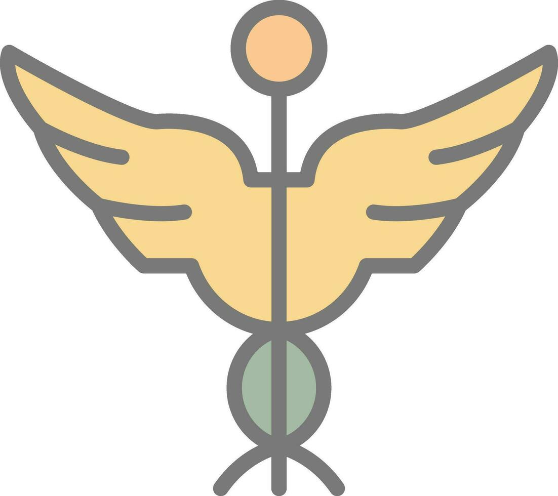 Caduceus Vector Icon Design