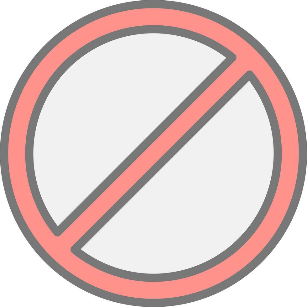 Ban Vector Icon Design