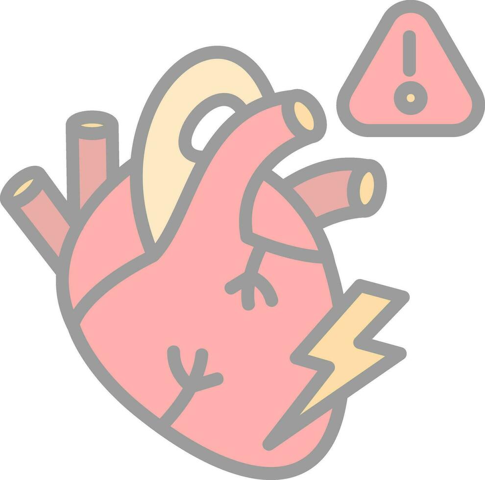 Heart attack Vector Icon Design