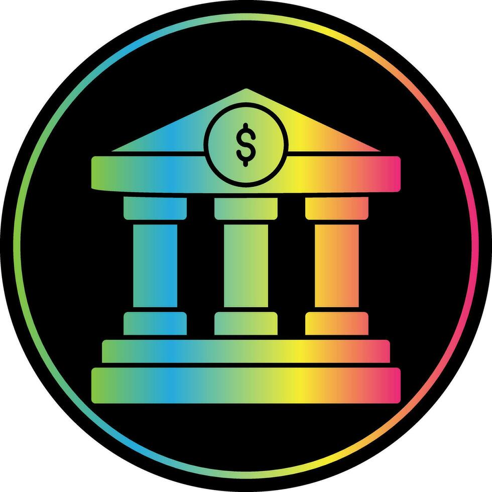Government building Vector Icon Design