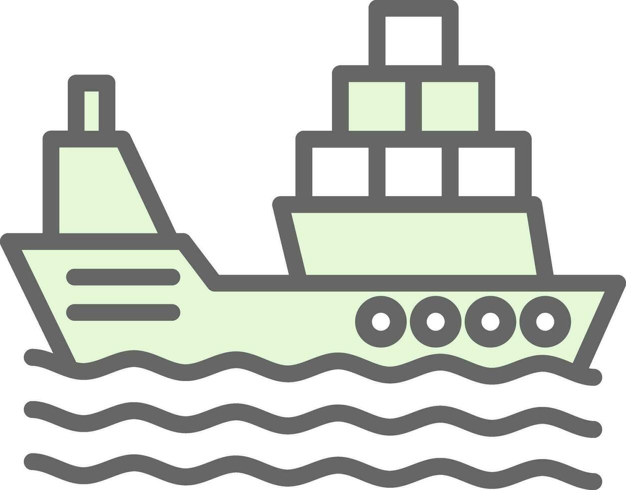 Ship Vector Icon Design