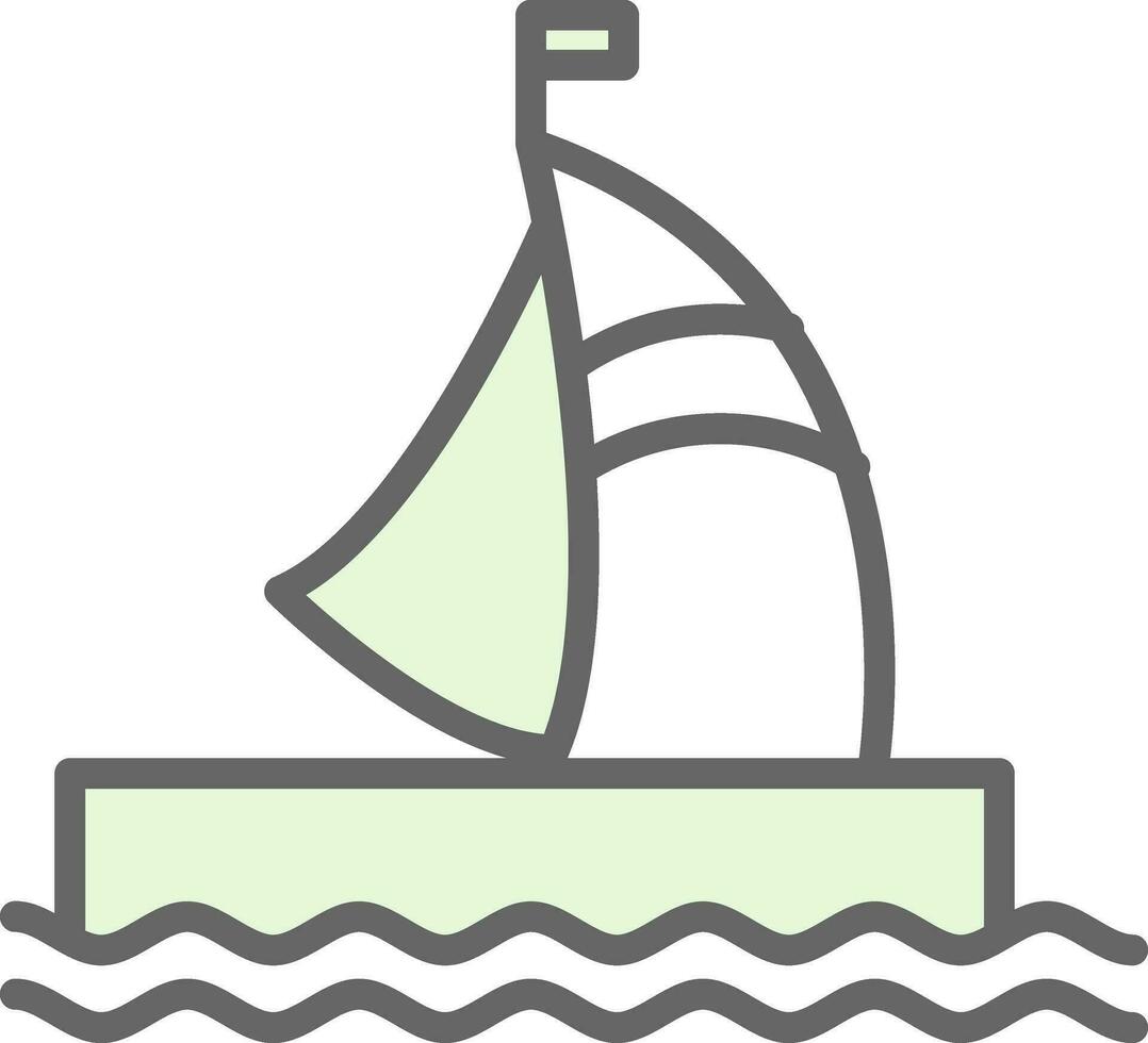 Houseboat Vector Icon Design