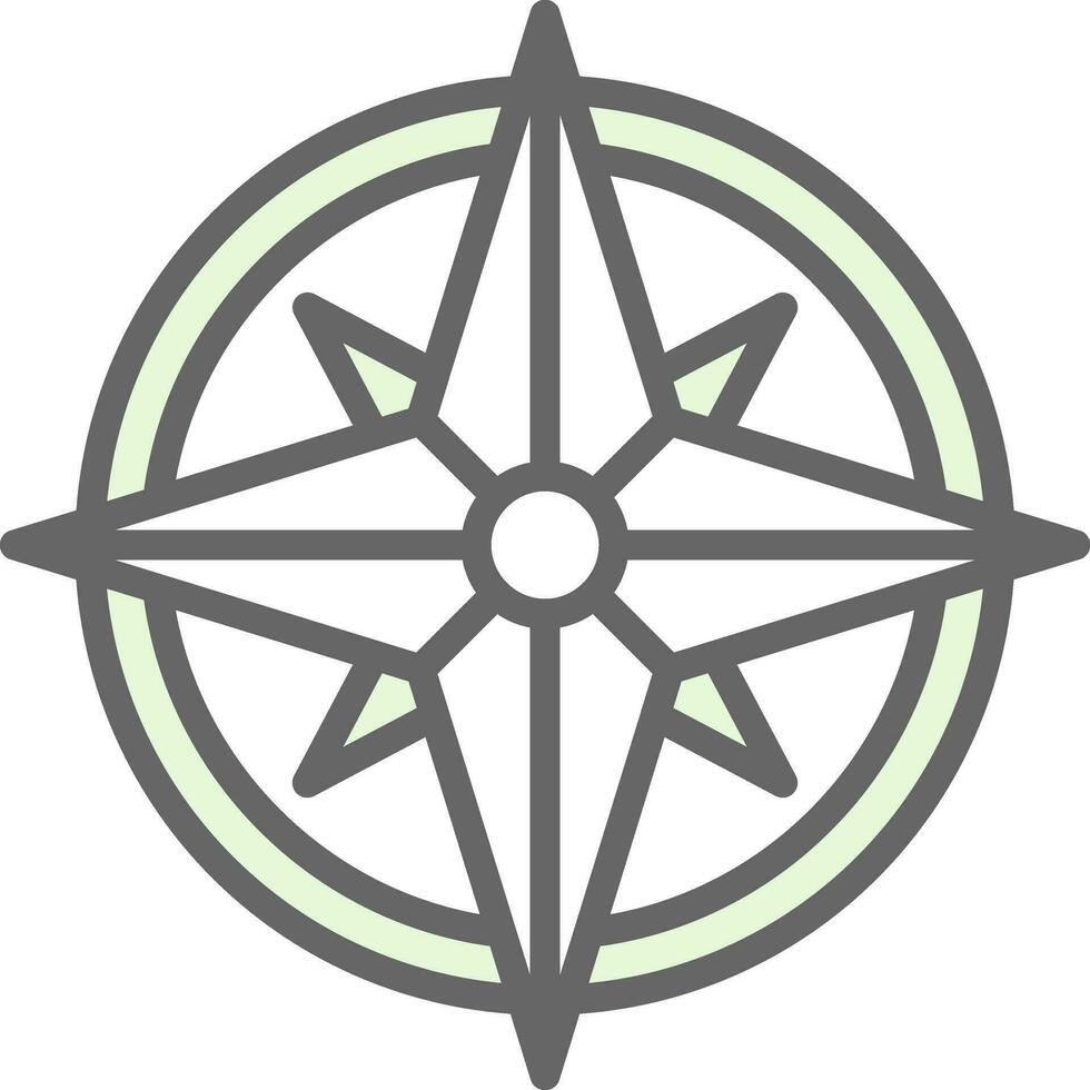 Wind rose Vector Icon Design