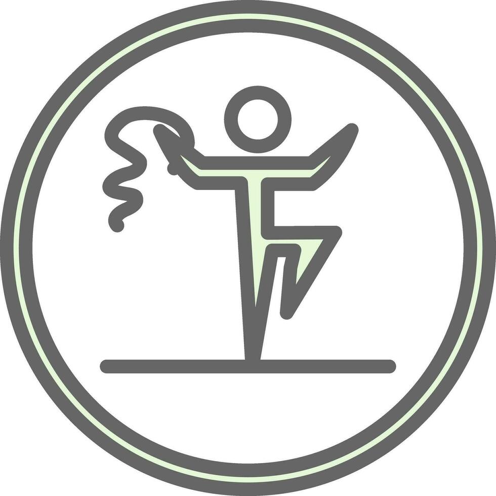 Rythmic gymnastics Vector Icon Design