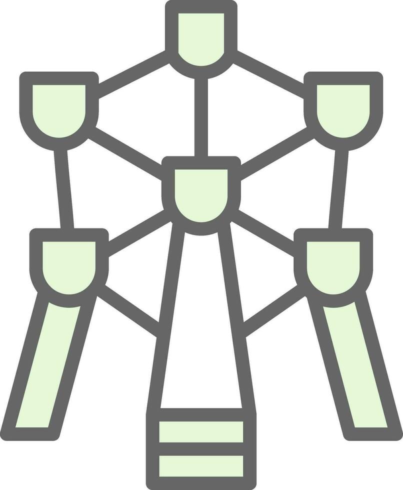 Atomium Vector Icon Design