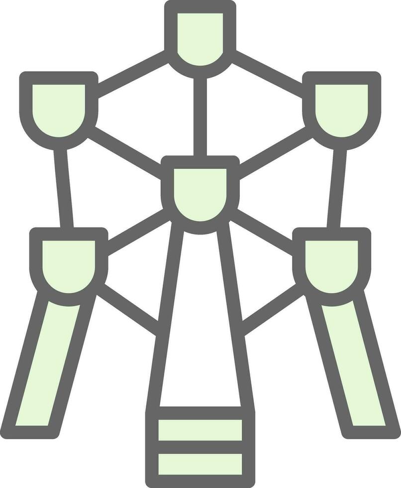 atomium vector icono diseño