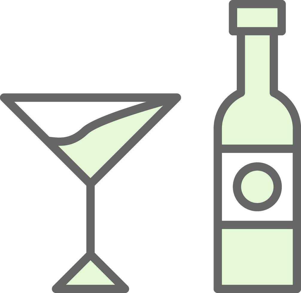 Alcoholic drink Vector Icon Design