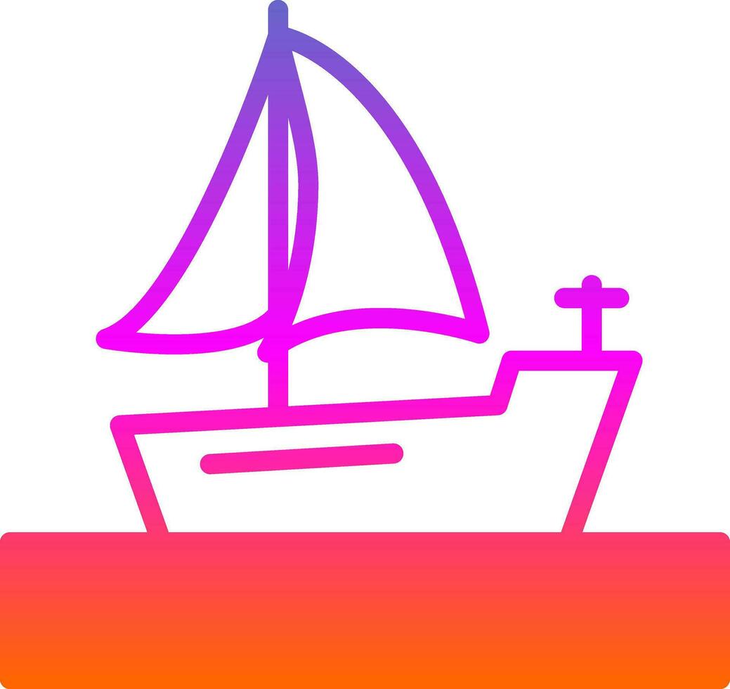 diseño de icono de vector de barco