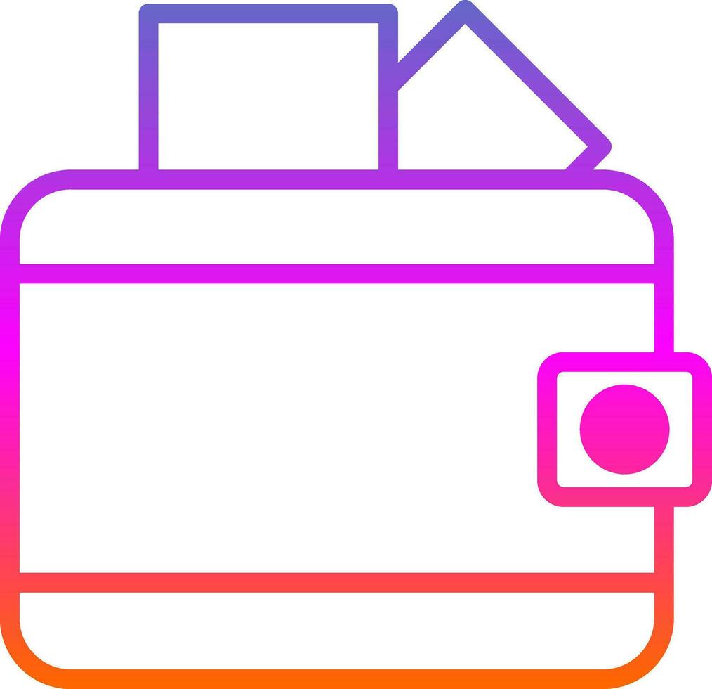 Wallet Vector Icon Design