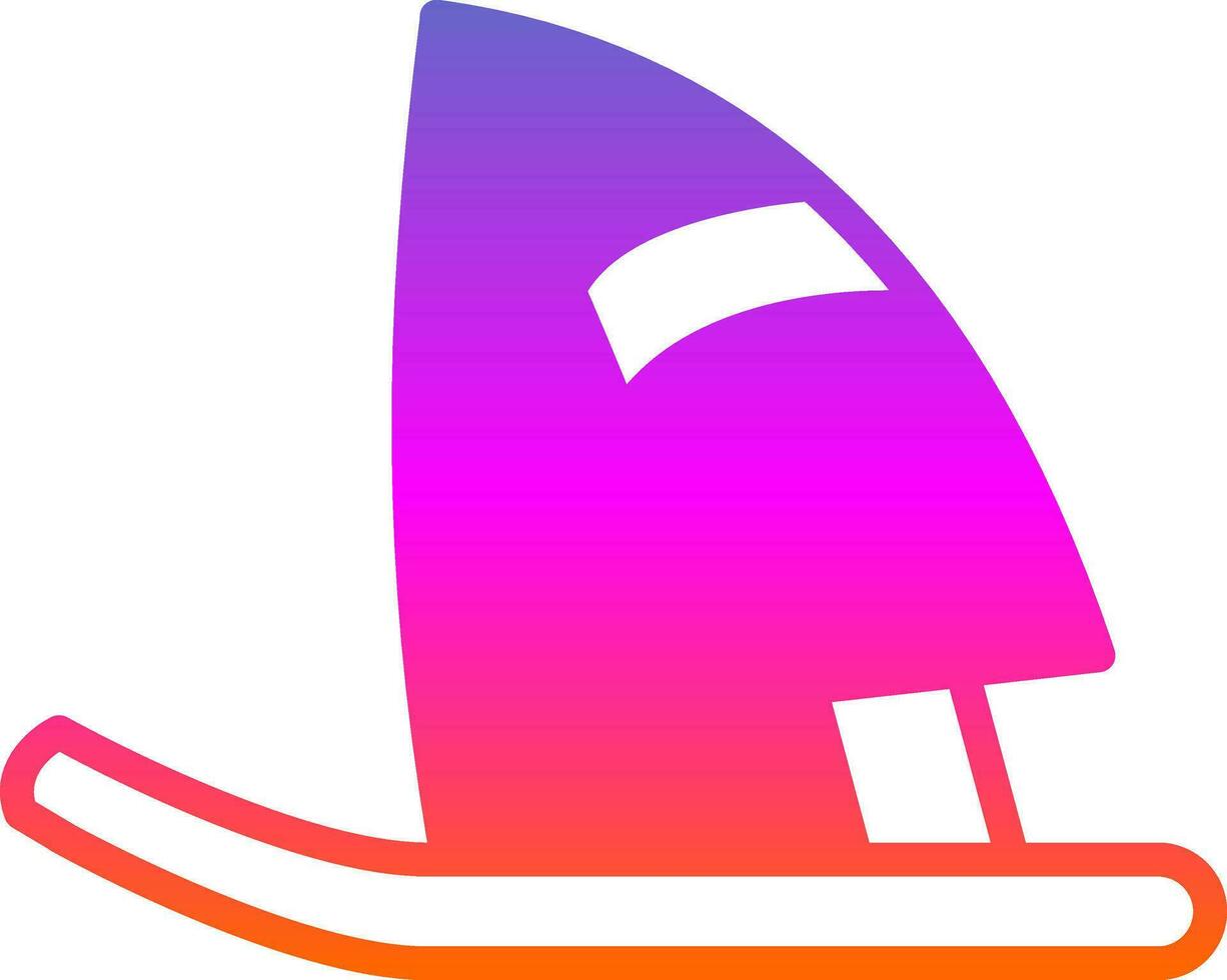 diseño de icono de vector de windsurf