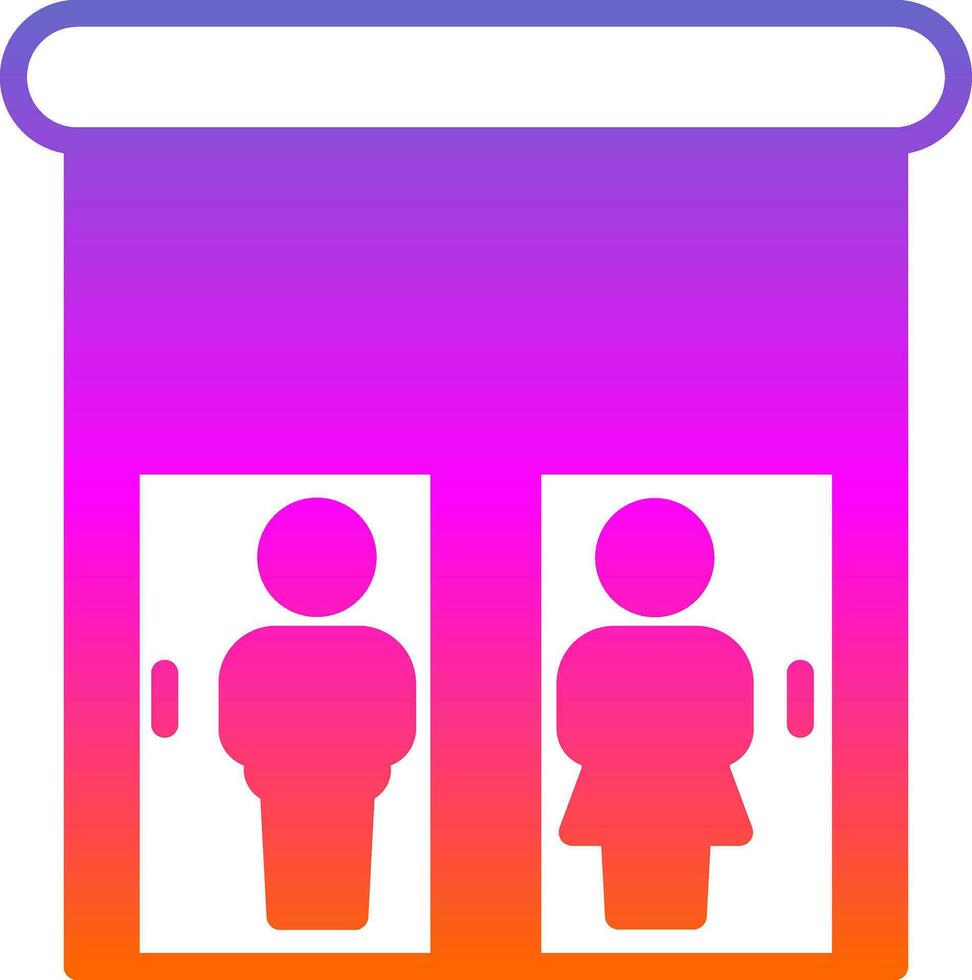 Public toilet Vector Icon Design