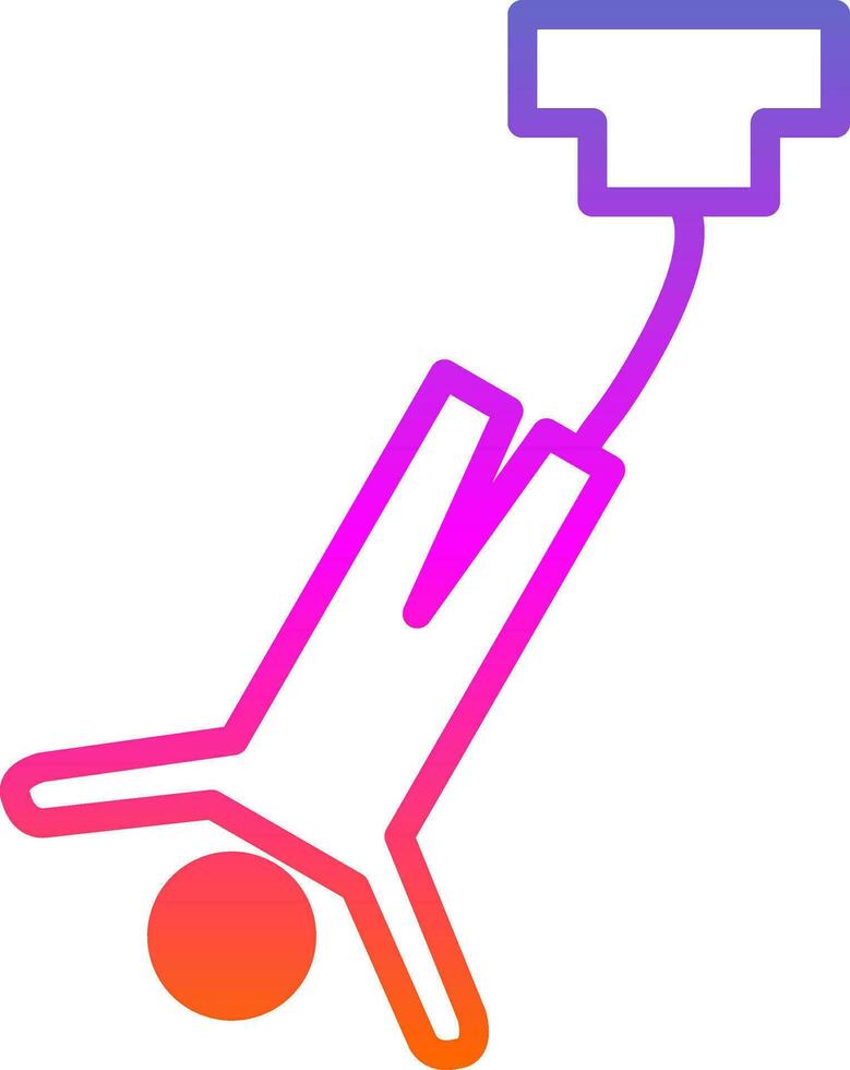 Bungee jumping Vector Icon Design