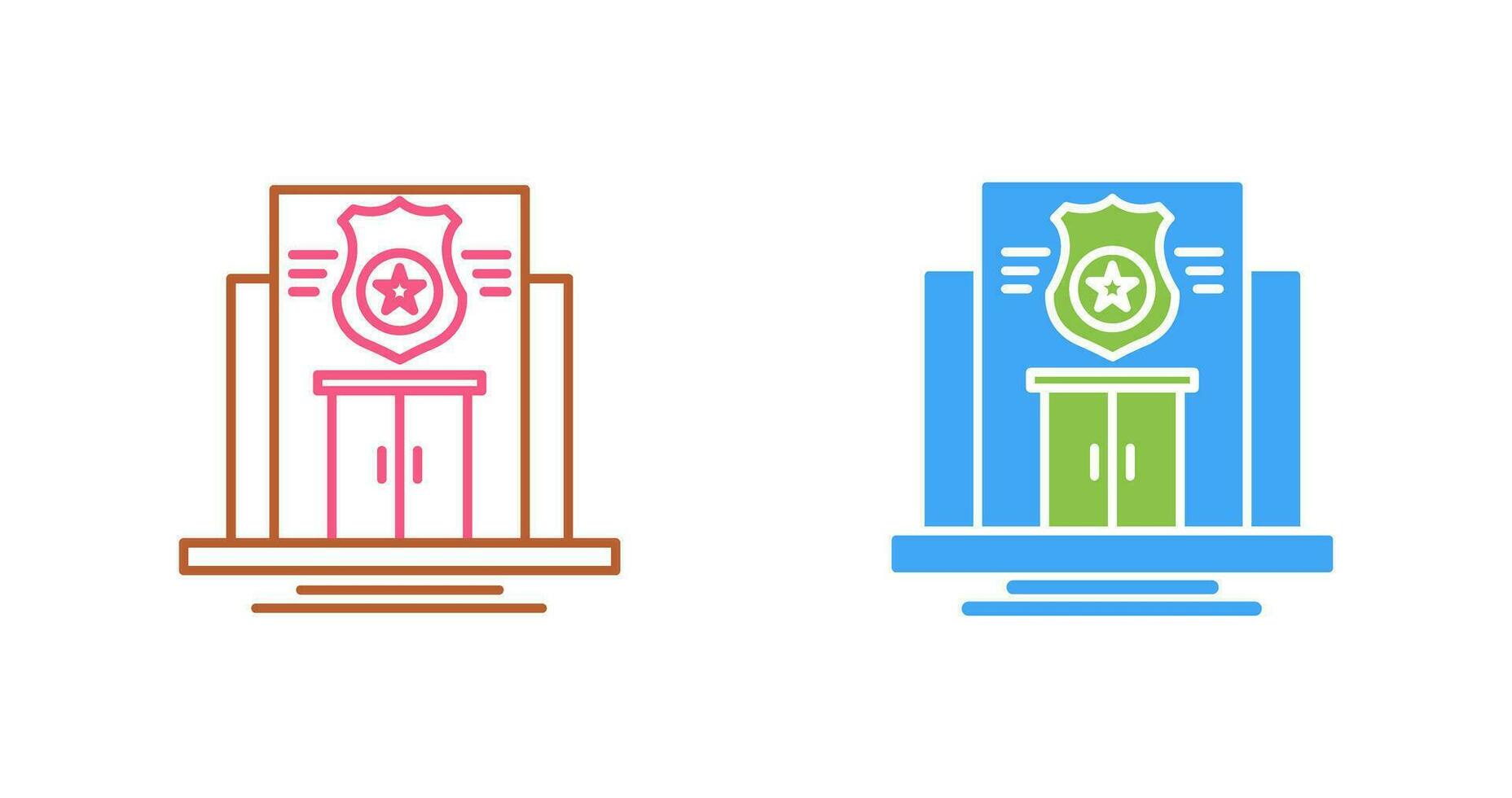 Police Station Vector Icon