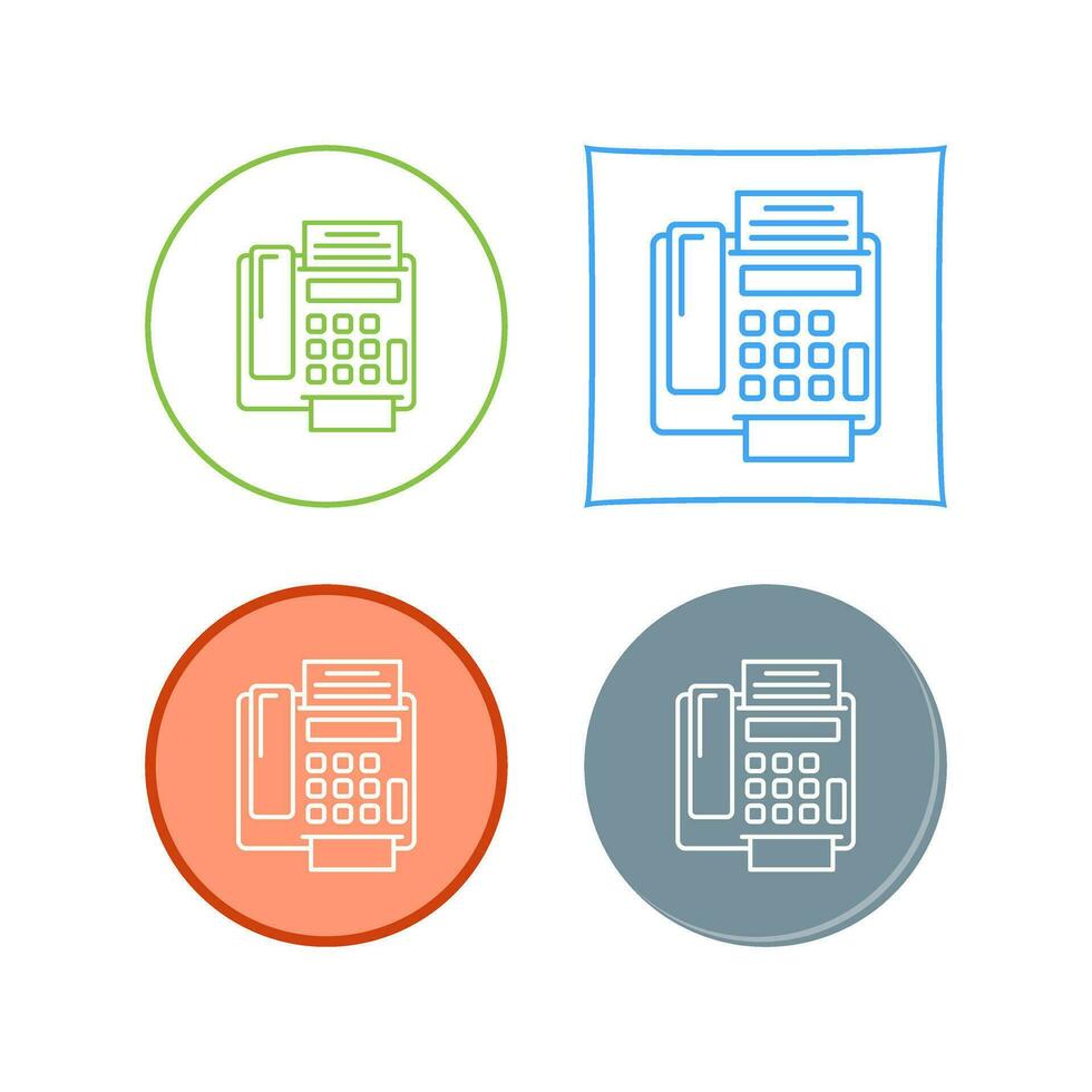 fax Machine Vector Icon