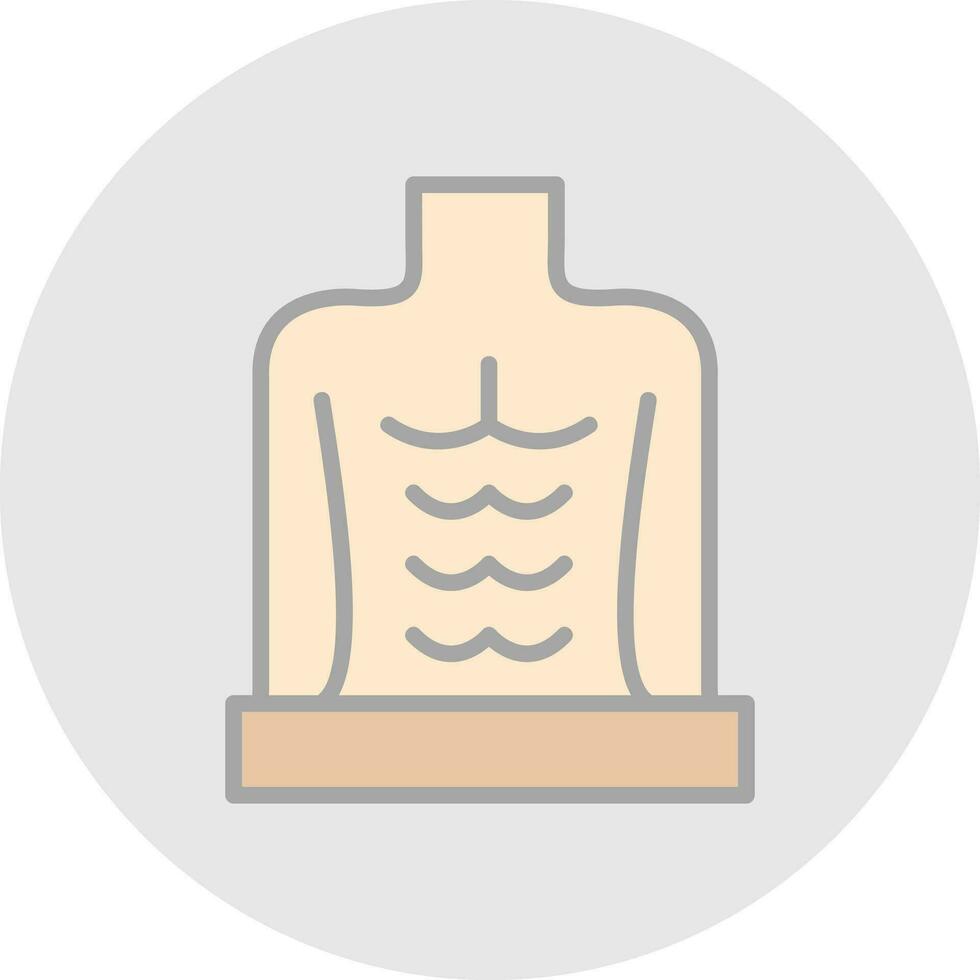 abdominales vector icono diseño