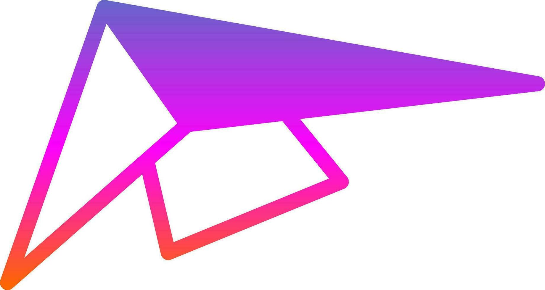 Hang gliding Vector Icon Design
