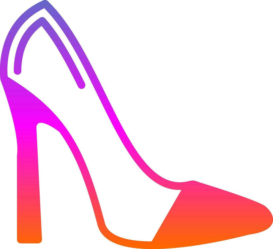 diseño de icono de vector de tacones altos