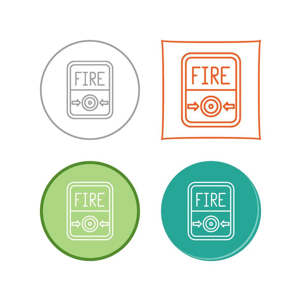 Fire Button Vector Icon