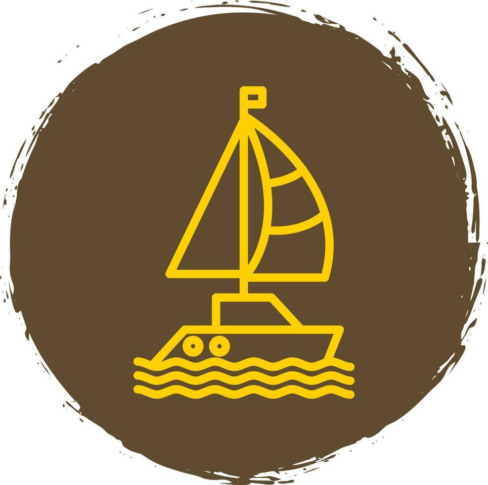 Sailboat Vector Icon Design