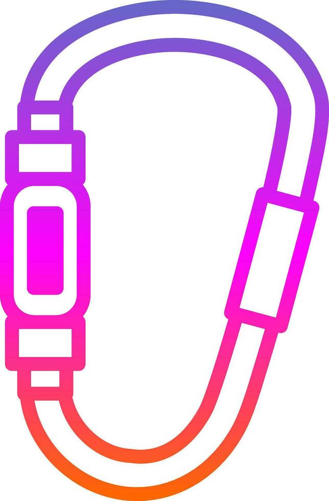 Carabiner Vector Icon Design