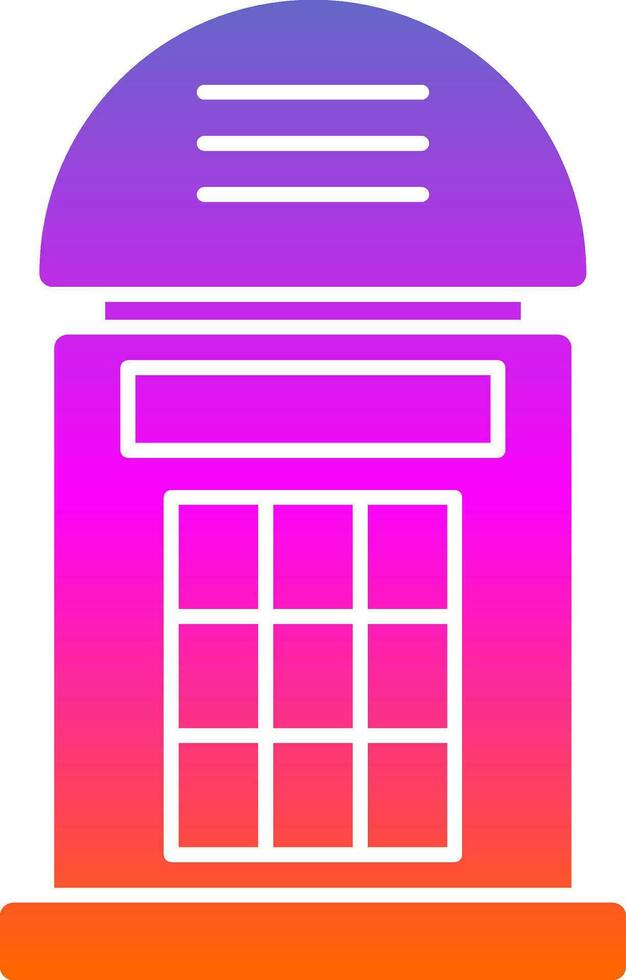 Phone booth Vector Icon Design