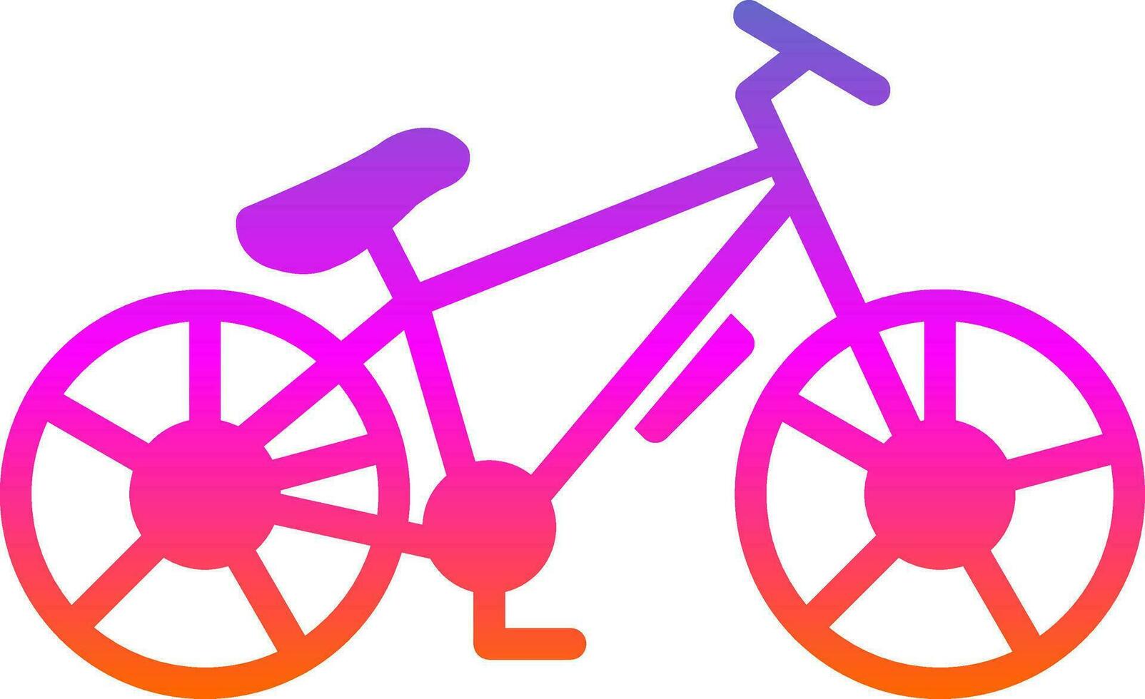 diseño de icono de vector de bicicleta de montaña