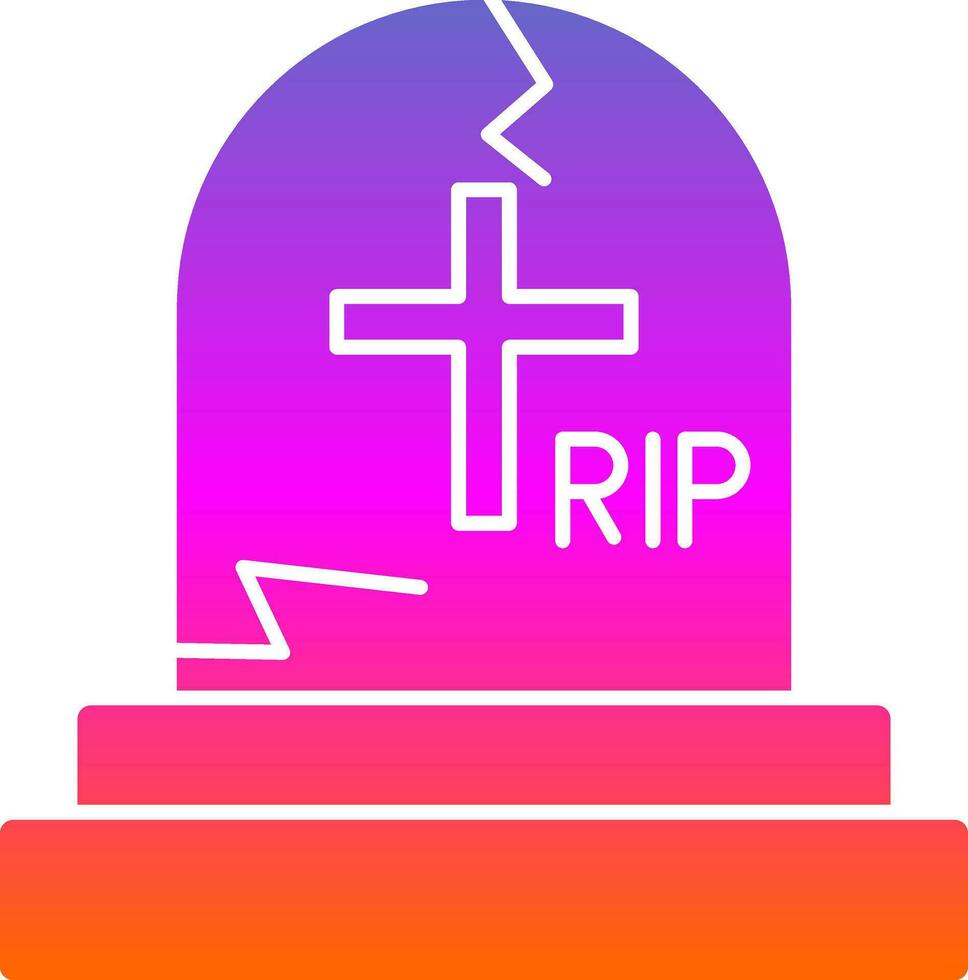 Cemetery Vector Icon Design