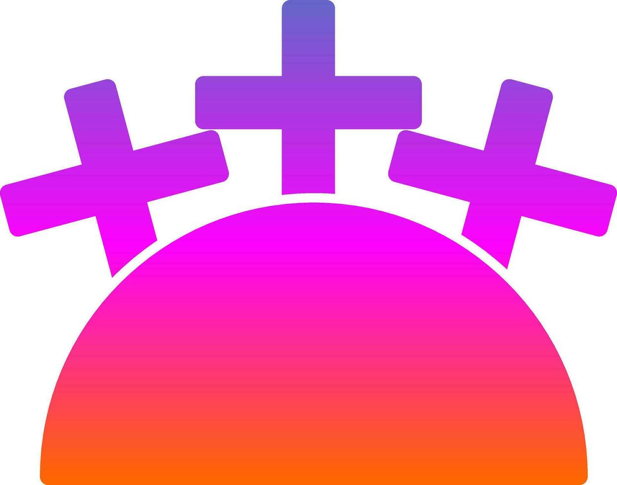 Cemetery Vector Icon Design