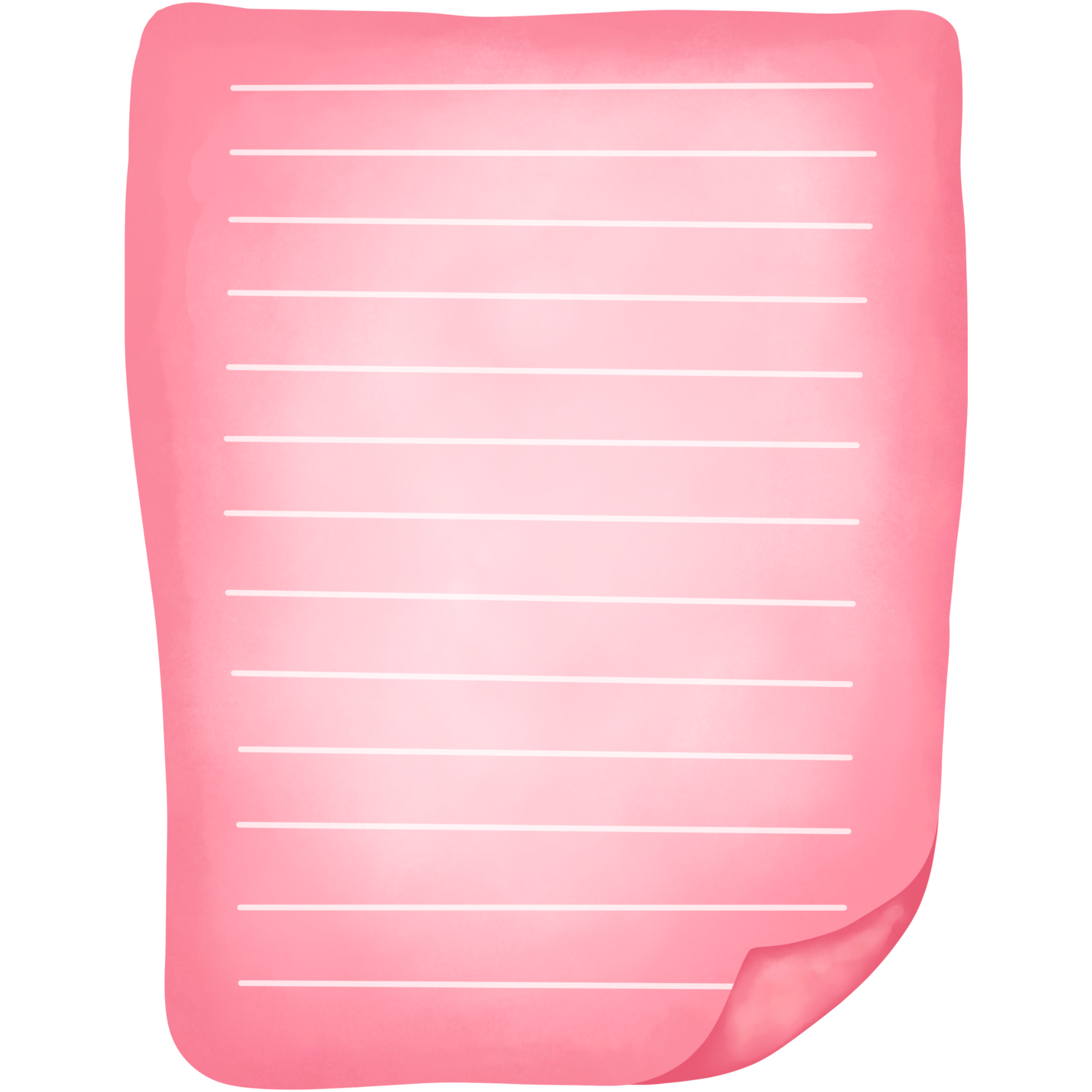 Watercolor pink notepad clipart. Watercolor illustration. Notepad,memo