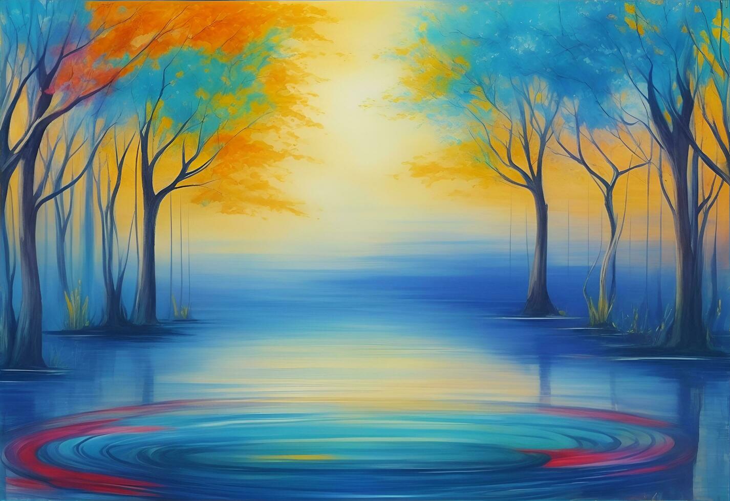 Abstract background that captures the essence of tranquility and serenity photo