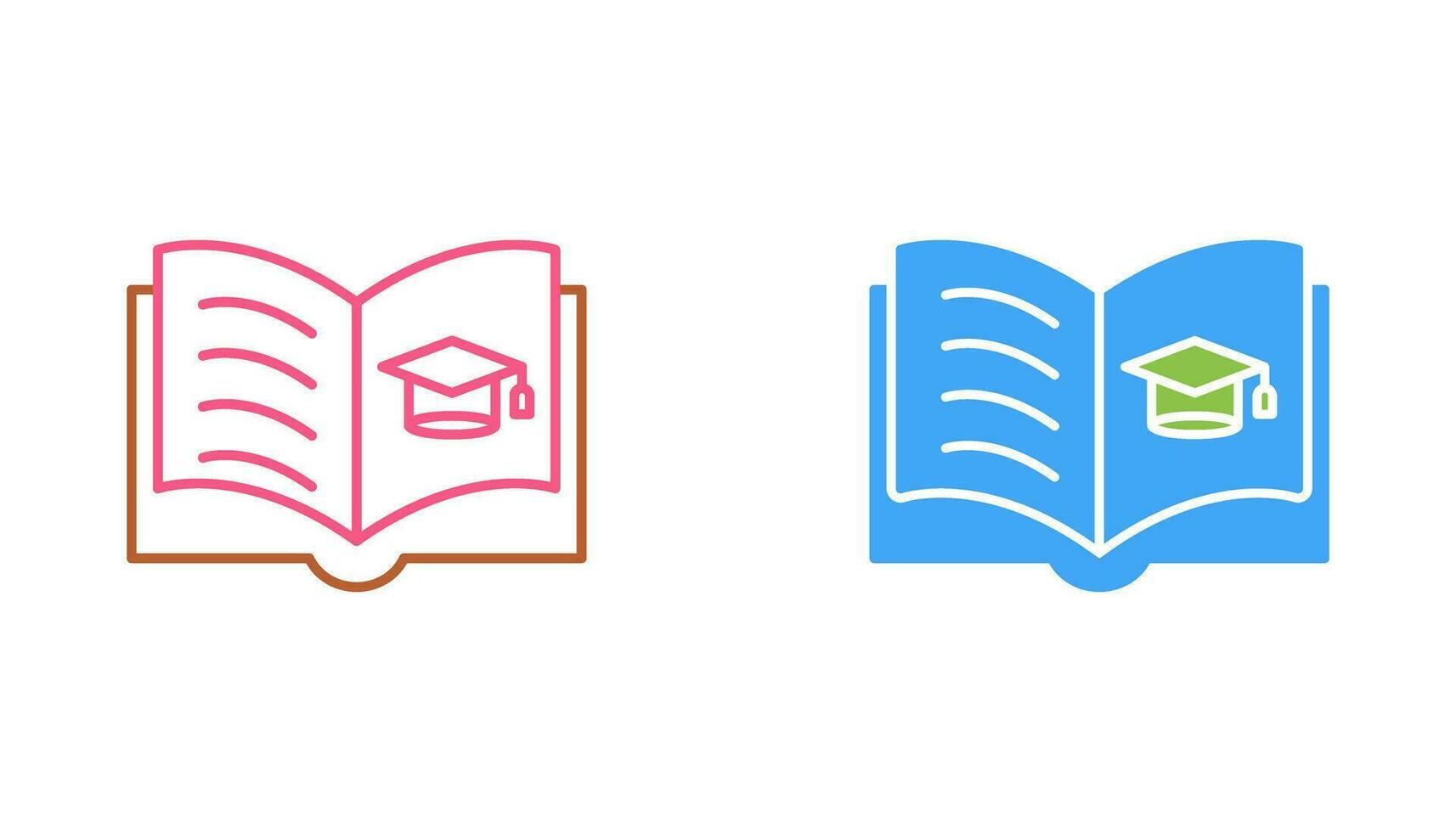 Open Book Vector Icon