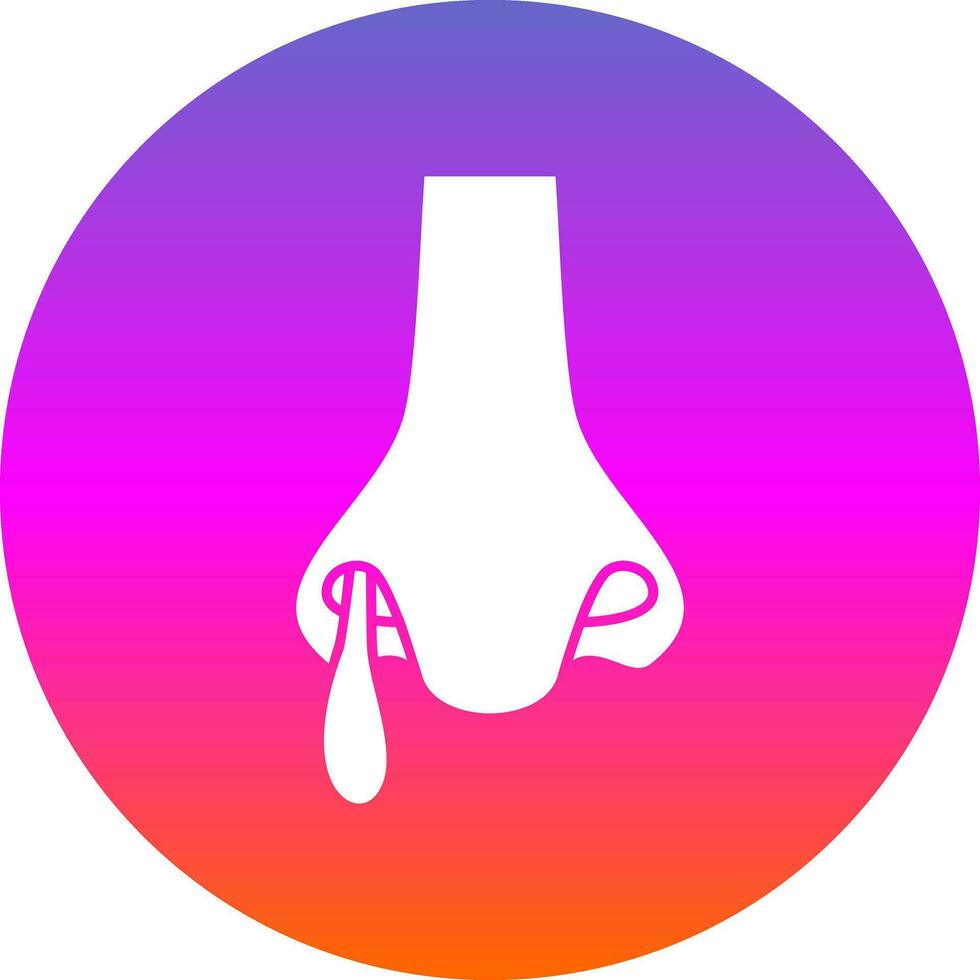 Runny nose Vector Icon Design