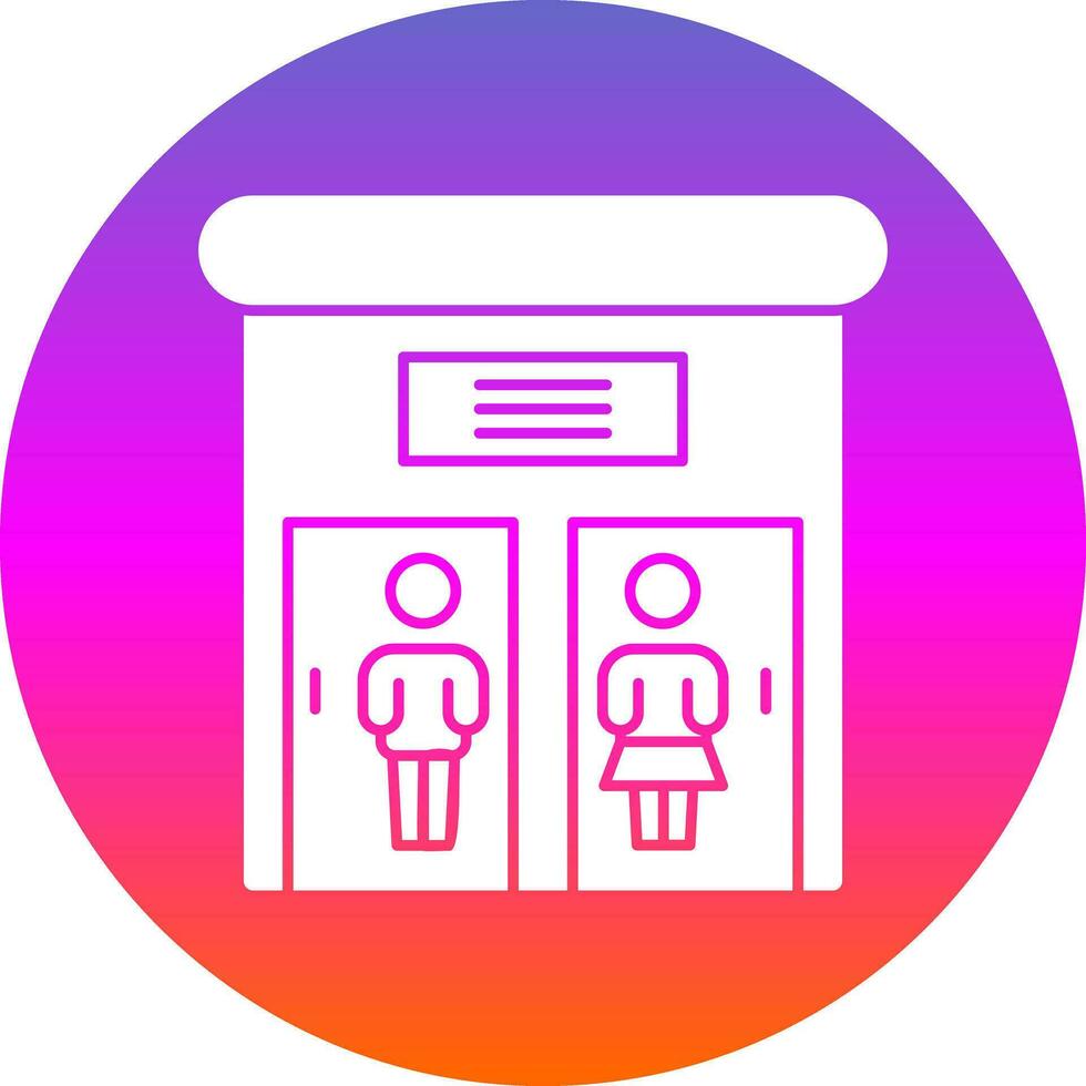 Public toilet Vector Icon Design