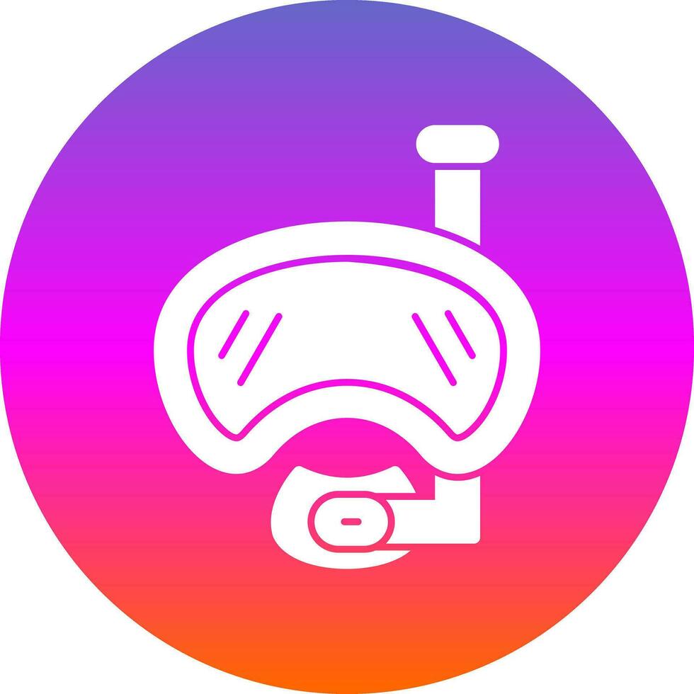 Diving mask Vector Icon Design