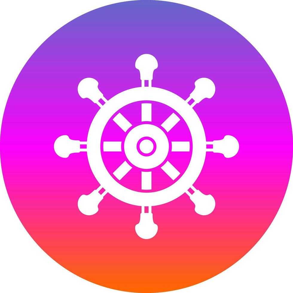 Steering wheel Vector Icon Design