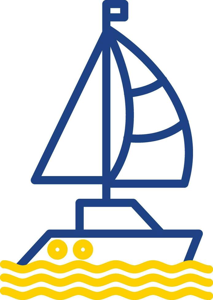 Sailboat Vector Icon Design