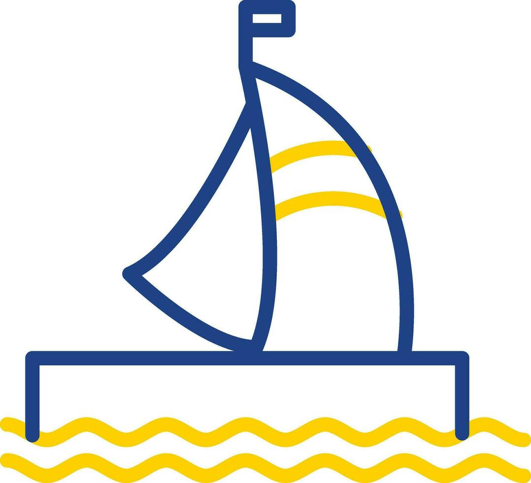Houseboat Vector Icon Design