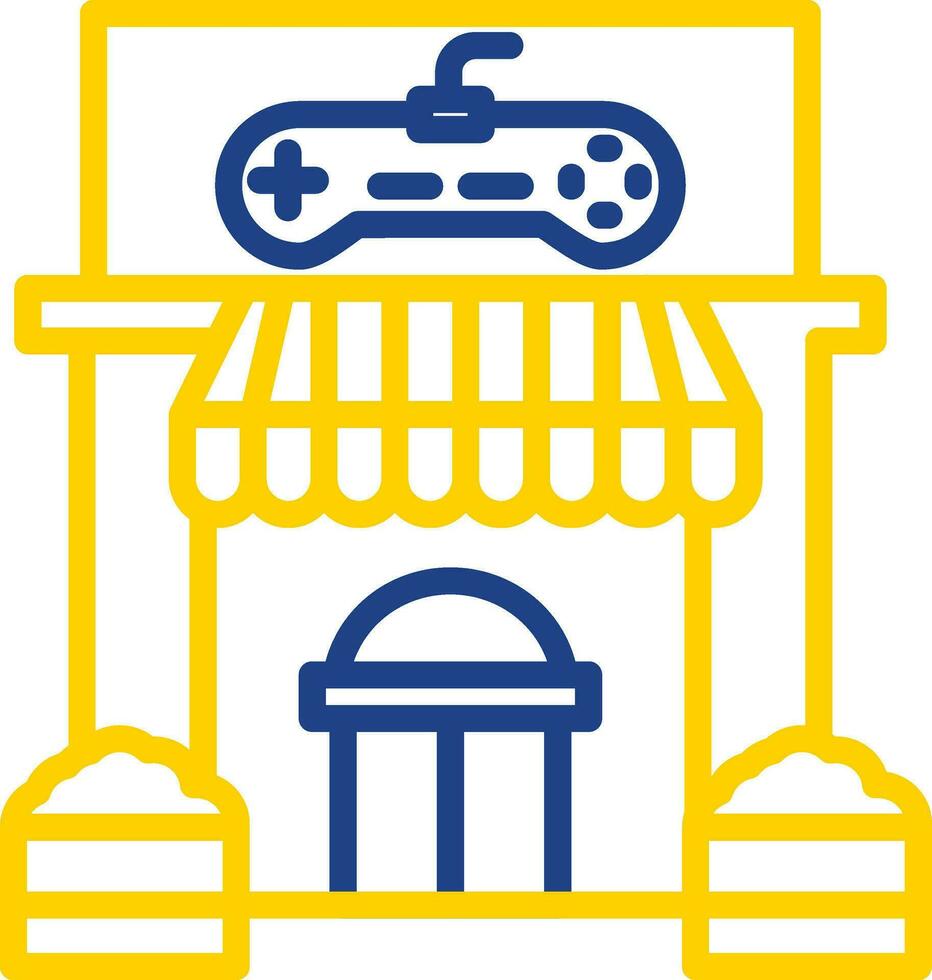 diseño de icono de vector de tienda de juegos
