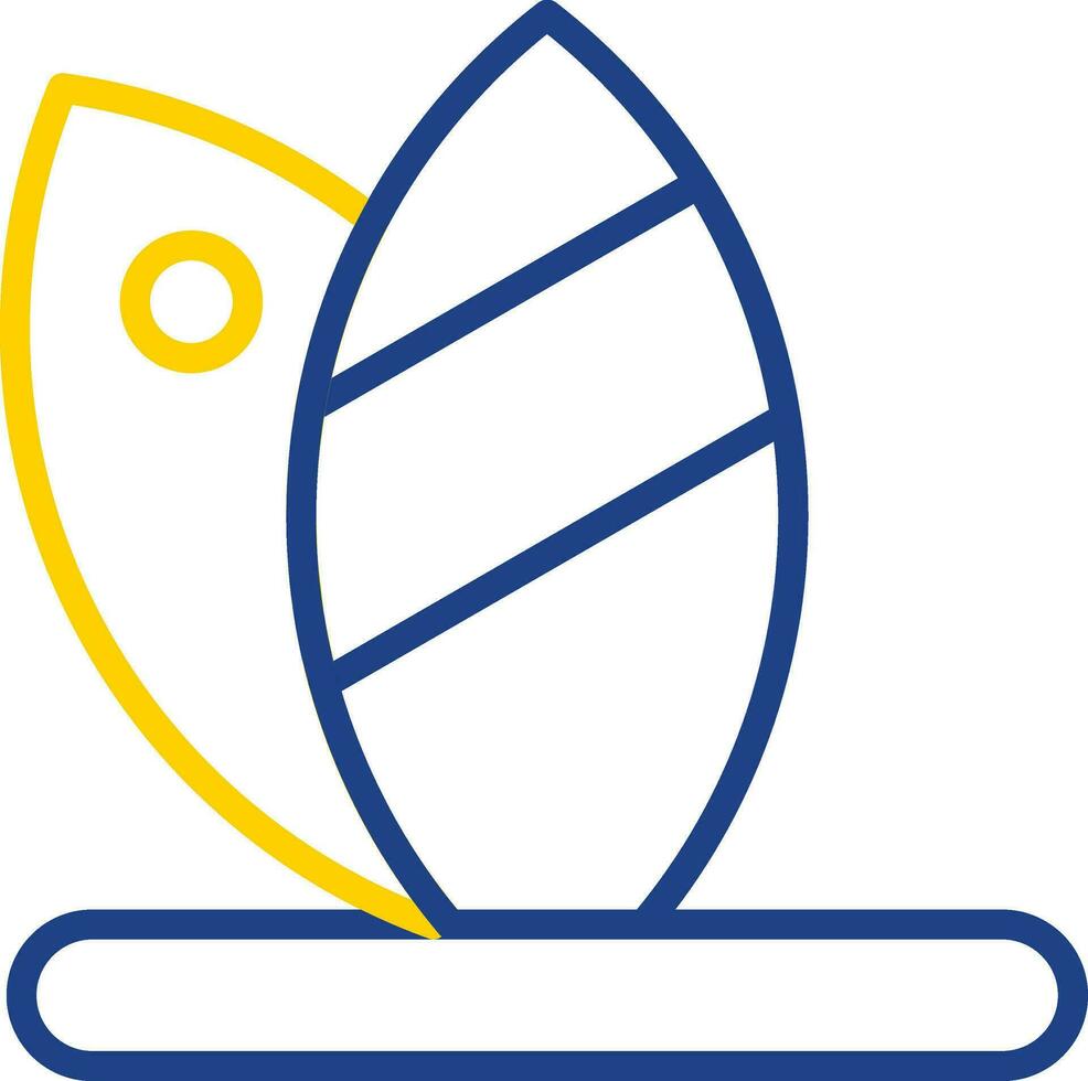 Surfboard Vector Icon Design
