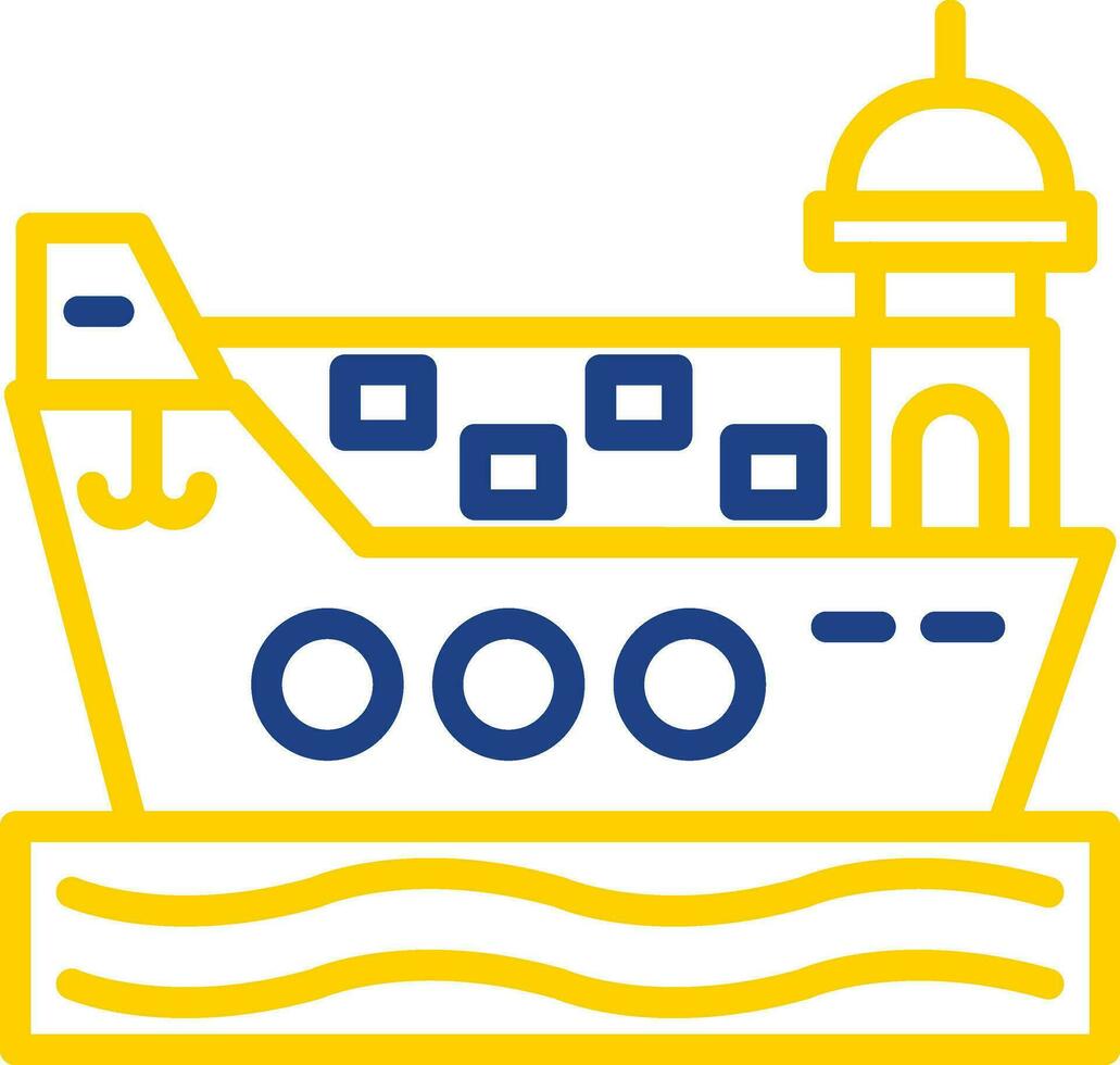 Cargo ship Vector Icon Design