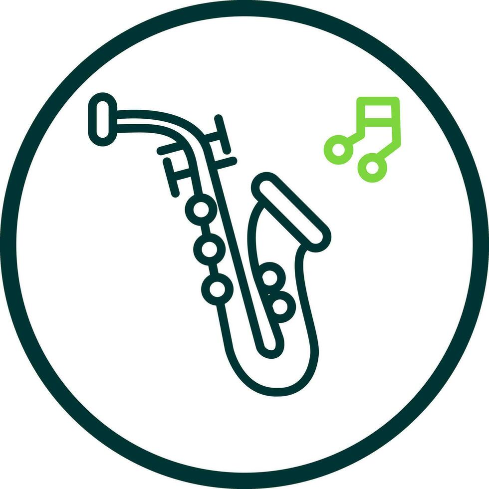 Saxophone Vector Icon Design