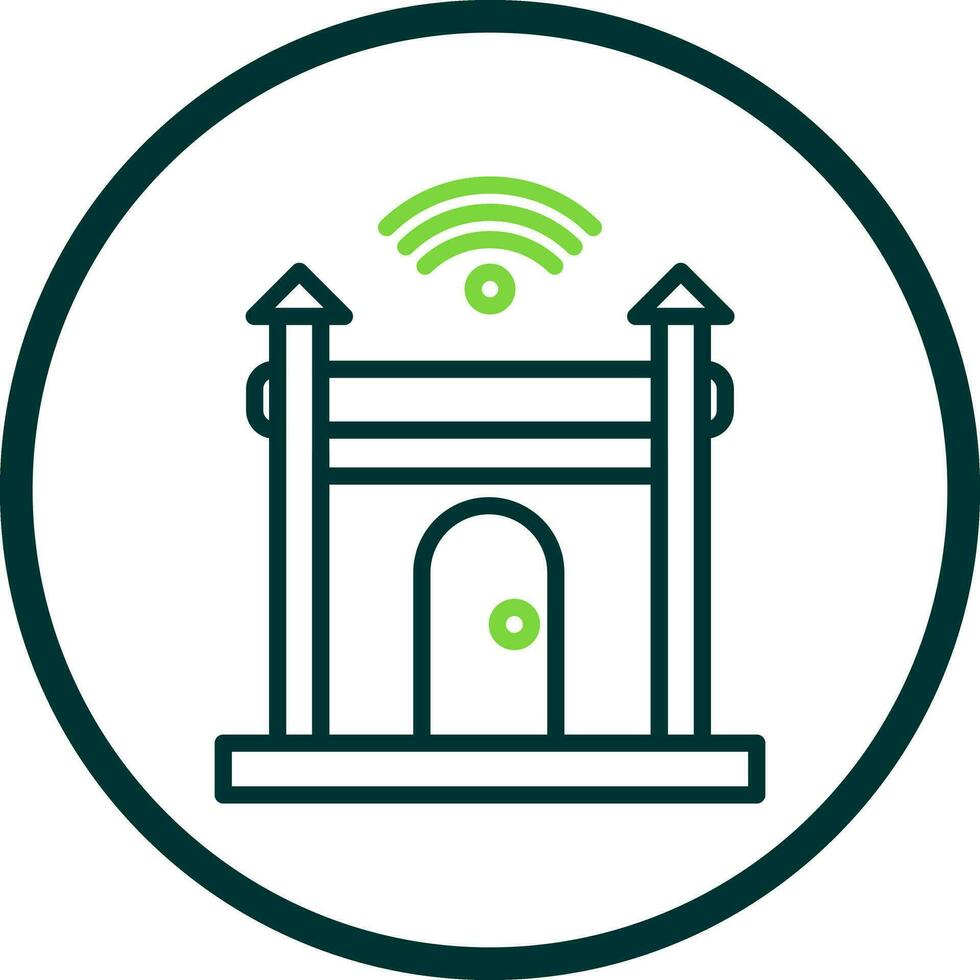 Halle gate Vector Icon Design