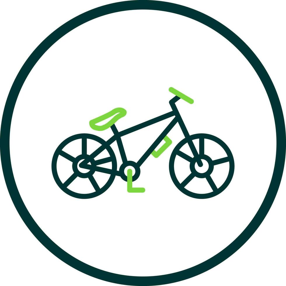 diseño de icono de vector de bicicleta de montaña