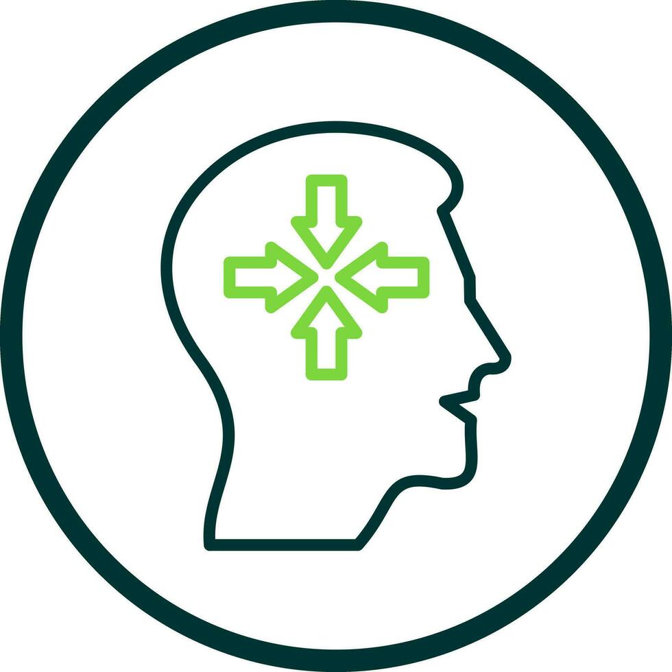 Decreased concentration Vector Icon Design