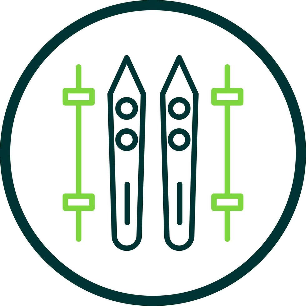 Ski Vector Icon Design