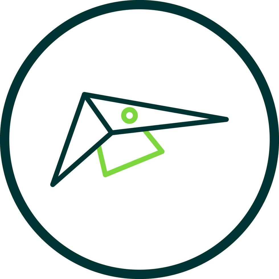 Hang gliding Vector Icon Design