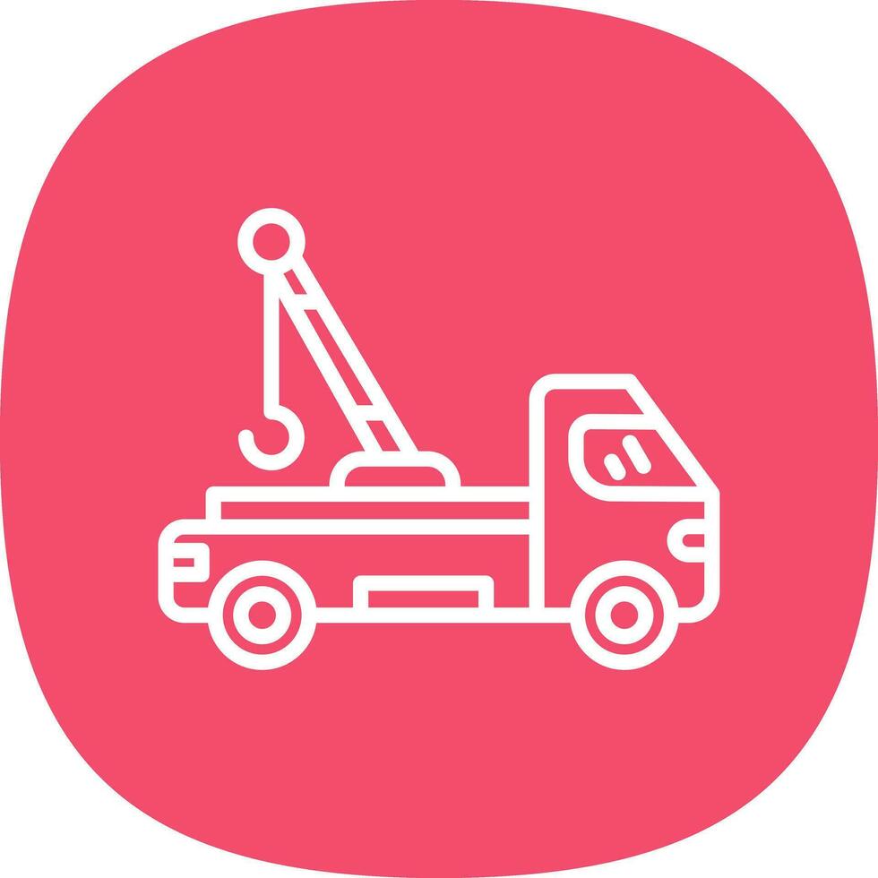 Tow truck Vector Icon Design