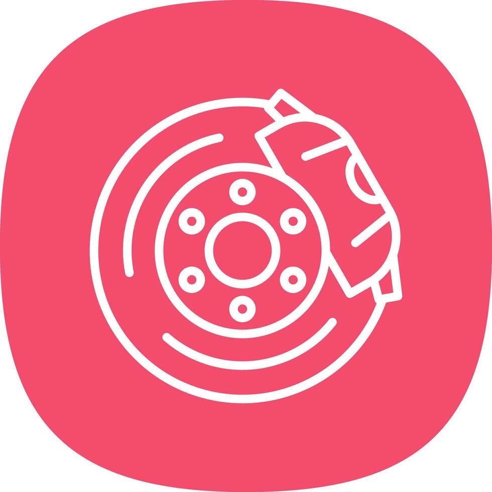 Brake disc Vector Icon Design