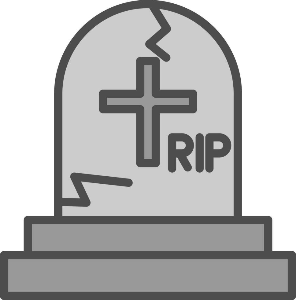 Cemetery Vector Icon Design