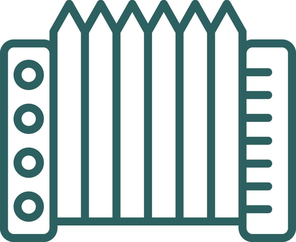 Accordion Vector Icon Design